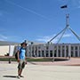 Das neue Parliament House auf dem Capital Hill.