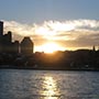 19:49 Uhr. Endlich! Der Sonnenuntergang sorgt für Abkühlung.
