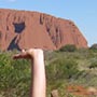 Späßchen mit dem Rock.