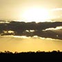 19:20 Uhr. Die Sonne verschwindet kurzfristig hinter einer Wolke...